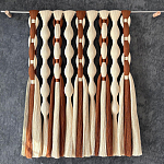 Дизайнерский Декор на стену с кисточками из хлопковых нитей wall panel Thread brushes варинант исполнения - 1 | Loft Concept в Саратове