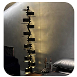 Торшер с каркасом из множества полок Links варинант исполнения - 1 | Loft Concept в Саратове