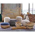 Круглый вязаный пуф Yellow Knitted Ball Pouf варинант исполнения - 3 | Loft Concept в Саратове