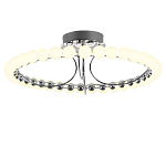 Люстра кольцевая потолочная с круглыми плафонами белого цвета PEARLS Suspension 60 варинант исполнения - 1 | Loft Concept в Саратове