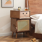 Тумбочка прикроватная деревянная Робот Robot Desk варинант исполнения - 1 | Loft Concept в Саратове