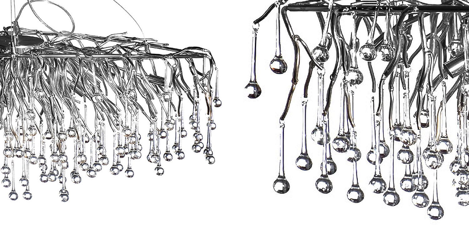Люстра Droplet Chrome Chandelier Люстра Droplet Chrome Chandelier - Loft-Concept в Саратове