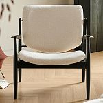 Кресло с каркасом и ножками из древесины и мягкими сиденьем и спинкой Venice варинант исполнения - 7 | Loft Concept в Саратове