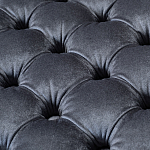 Пуф велюровый серый с каретной стяжкой Perennially варинант исполнения - 2 | Loft Concept в Саратове