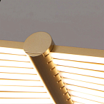 Люстра в виде распахнутых крыльев из тонких металлических планок Flight of Freedom варинант исполнения - 2 | Loft Concept в Саратове