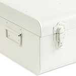 Металлический сундук Metal Chest White варинант исполнения - 3 | Loft Concept в Саратове