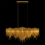 Люстра подвесная с металлическими дугами и длинными цепочками 115 см Atlantis Chain варинант исполнения - 5 | Loft Concept в Саратове