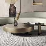 Комплект их 2-х круглых дизайнерских журнальных столов Difelap варинант исполнения - 1 | Loft Concept в Саратове