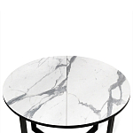 Стол обеденный раздвижной со столешницей белый мрамор Magali варинант исполнения - 6 | Loft Concept в Саратове