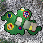 Дизайнерский ковер с цветами Poltronova Tappeto Prato Rug варинант исполнения - 7 | Loft Concept в Саратове