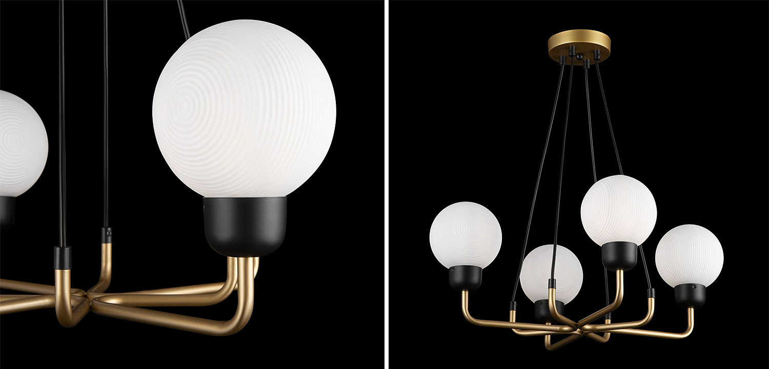 Люстра Andresa Chandelier 4 Balls Люстра Andresa Chandelier 4 Balls - Loft-Concept в Саратове