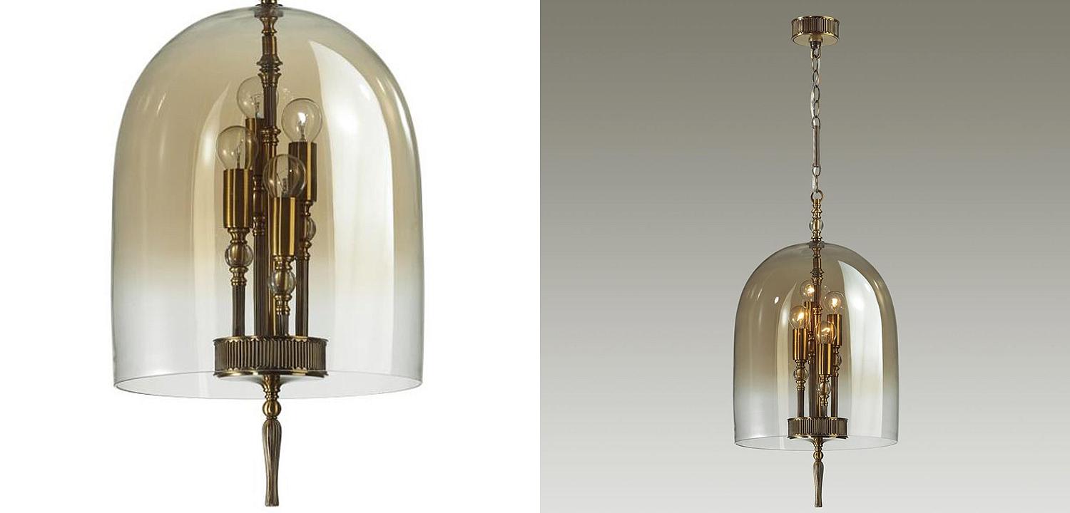Подвесной светильник Glass Dome Bronze 32 Подвесной светильник Glass Dome Bronze 32 - Loft-Concept в Саратове