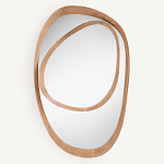 Ассиметричное зеркало в дубовой раме Infinity Symbol варинант исполнения - 1 | Loft Concept в Саратове