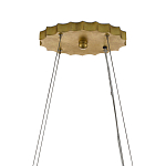 Люстра овальная в сочетании черного и золотого цвета Mesh Lighting варинант исполнения - 5 | Loft Concept в Саратове