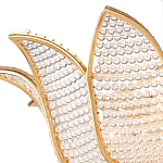 Люстра в форме тюльпана с лепестками из прозрачных стеклянных бусин Hanging Flowers варинант исполнения - 1 | Loft Concept в Саратове