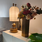 Настольная лампа в виде фонаря с белым фактурным абажуром Echoes of Light варинант исполнения - 4 | Loft Concept в Саратове