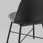 Стул из прочного пластика на металлическом основании Anora Black варинант исполнения - 6 | Loft Concept в Саратове
