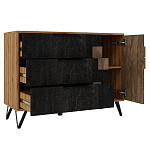 Комод с 3-мя ящиками и дверцей Stone Effect варинант исполнения - 3 | Loft Concept в Саратове