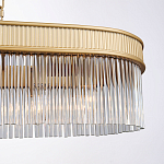 Люстра подвесная овальная со стеклянными трубками Длина 100 см Nembus варинант исполнения - 3 | Loft Concept в Саратове