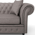 Мебельная ткань Шенилл серый цвет 138 см T4-32 варинант исполнения - 12 | Loft Concept в Саратове