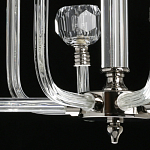 Люстра с 8-ю лампами и гранеными стеклянными плафонами Prism Gala варинант исполнения - 10 | Loft Concept в Саратове