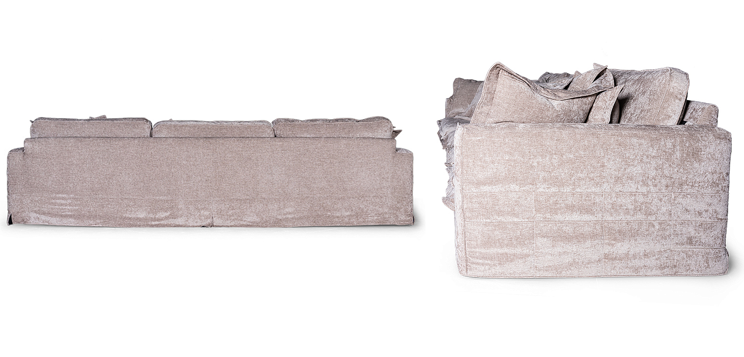 Диван Evelyn Gray Velour Sofa Диван Evelyn Gray Velour Sofa - Loft-Concept в Саратове