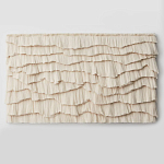 Светло-Бежевое Панно из нитей White Landscape Wall Hanging варинант исполнения - 4 | Loft Concept в Саратове