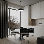 Подвесной светильник круглый черного цвета из металла  Vita Cuna варинант исполнения - 7 | Loft Concept в Саратове