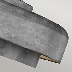 Подвесной светильник с массивным круглым стальным плафоном серого цвета в индустриальном стиле на цепи Feiss варинант исполнения - 7 | Loft Concept в Саратове