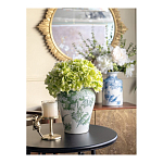 Ваза с зелеными цветочными и птичьими мотивами Vase Inspired by Nature варинант исполнения - 6 | Loft Concept в Саратове