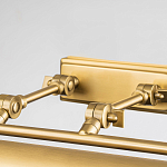 Светильник для картин цвета состаренная латунь с широким плафоном на прямоугольном основании Elstead Lighting варинант исполнения - 3 | Loft Concept в Саратове