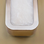 Бра в металлическом корпусе с рассеивателем из бежевого алебастра Cryptocrystalline Stone варинант исполнения - 4 | Loft Concept в Саратове