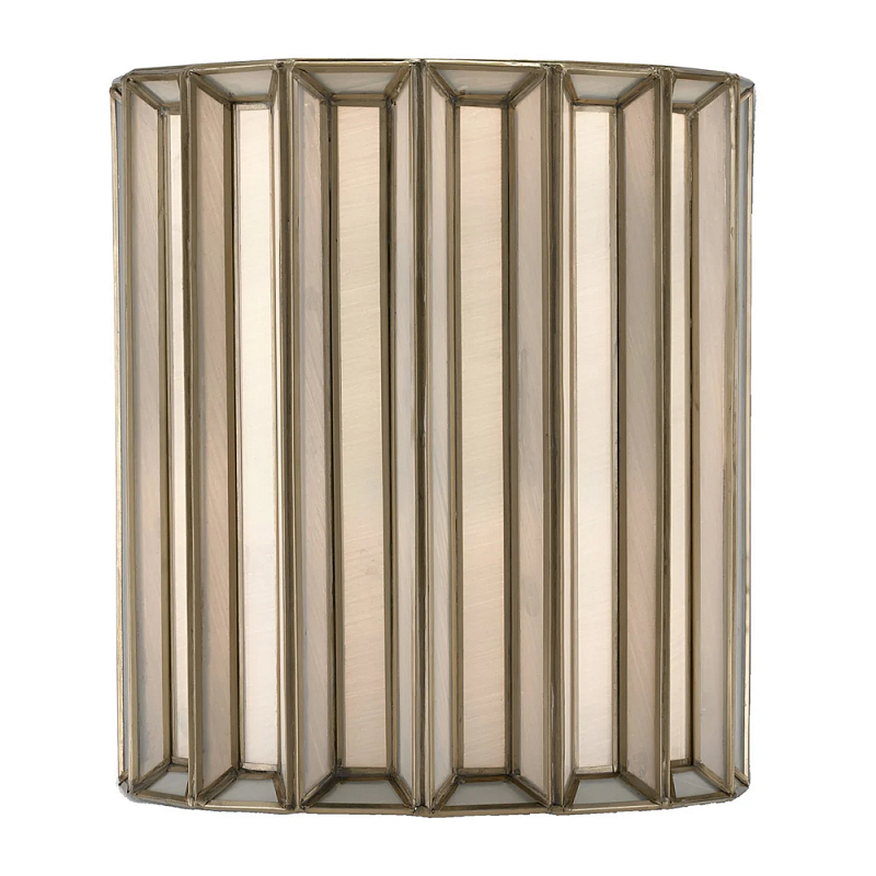 Бра настенное с фактурным каркасом Soft Glow Lamps Молочный Латунь в Саратове | Loft Concept 