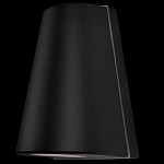 Уличный настенный светильник светодиодный конусообразной формы черного цвета из металла Urban Minimalist варинант исполнения - 1 | Loft Concept в Саратове