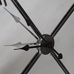 Часы настенные зеркальные с чёрным металлическим циферблатом Mirror Tower Clock варинант исполнения - 3 | Loft Concept в Саратове