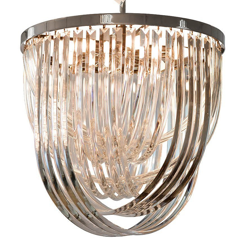Люстра Lava Tube Pendant Clear Flat 54 Хром Прозрачный Люстра Lava Tube Pendant Clear Flat 54 Хром Прозрачный в Саратове | Loft Concept