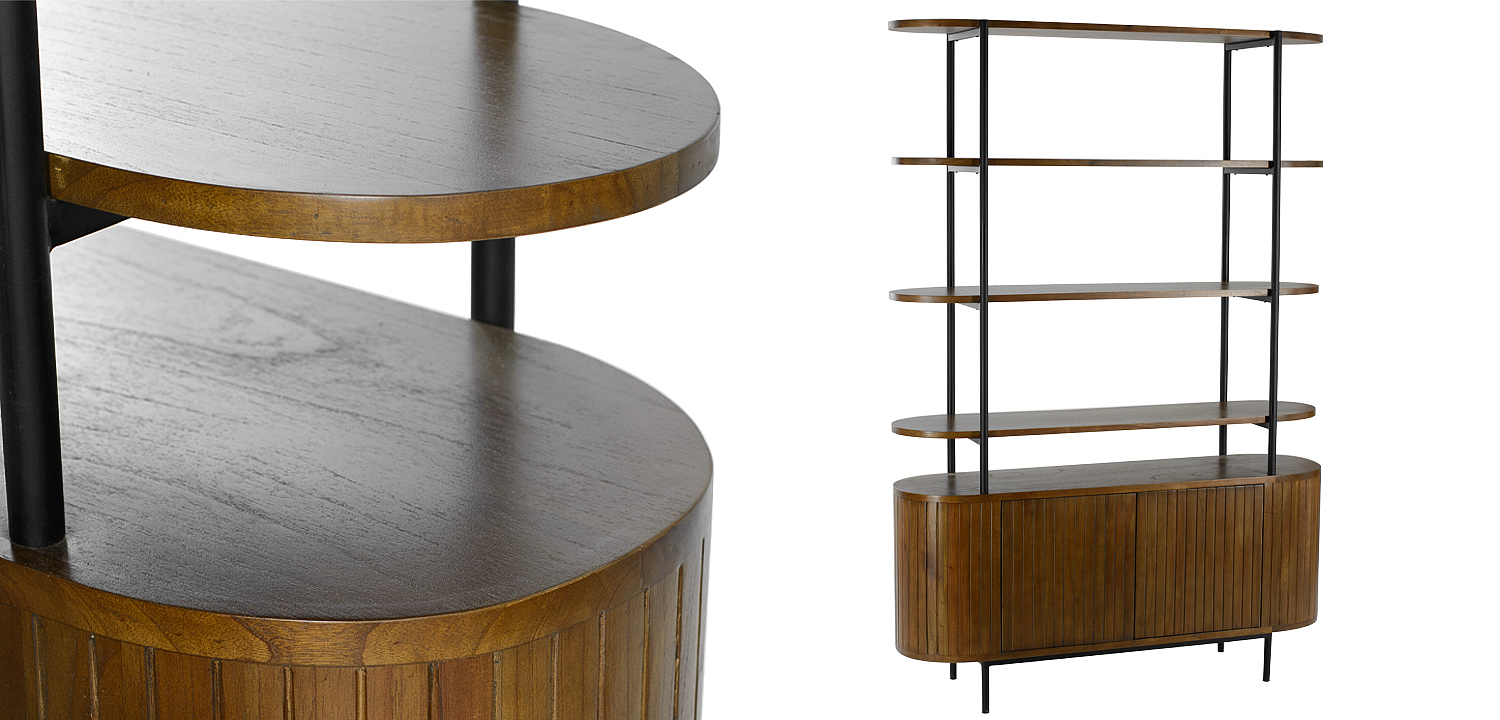 Стеллаж Rockwell Wood Rack Стеллаж Rockwell Wood Rack - Loft-Concept в Саратове