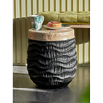 Приставной столик с фактурой под натуральное дерево Immortality варинант исполнения - 5 | Loft Concept в Саратове