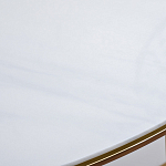 Консоль приставная полукруглая на основании золотого цвета Interior Accent варинант исполнения - 3 | Loft Concept в Саратове