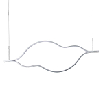 Подвесной светильник волнообразный изогнутый на двух тросах 123 см Spiral Lighting варинант исполнения - 1 | Loft Concept в Саратове