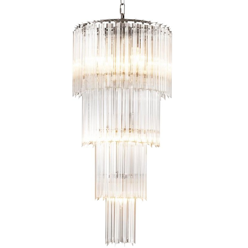 Люстра Chandelier Alpina S Никель Прозрачный (Transparent) в Саратове | Loft Concept 