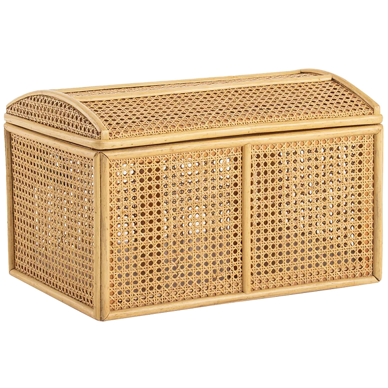 Сундук из ротанга Janvier Rattan Wicker Chest Древесина Хром Сундук из ротанга Janvier Rattan Wicker Chest Древесина Хром в Саратове | Loft Concept