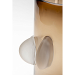 Ваза коричневая Forma Mare со стеклянными вставками варинант исполнения - 3 | Loft Concept в Саратове