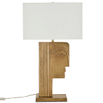 Настольная лампа с прямоугольным белым абажуром Skillful Face варинант исполнения - 5 | Loft Concept в Саратове