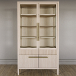 Витрина Primo со стеклянными фасадами и буфетом шпон Светлый дуб варинант исполнения - 2 | Loft Concept в Саратове