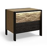 Тумба 2 ящика с подсветкой на рельефном фасаде Warm Industrial варинант исполнения - 3 | Loft Concept в Саратове