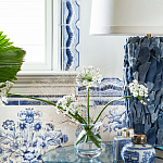 Обои ручная роспись Porto by Alessandra Branca Original colourway on dyed paper варинант исполнения - 3 | Loft Concept в Саратове