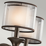 Люстра с белыми тканевыми абажурами в прозрачных стеклянных цилиндрах Kichler варинант исполнения - 21 | Loft Concept в Саратове