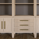 Модульный стеллаж Primo из трех составных элементов Светлый дуб варинант исполнения - 6 | Loft Concept в Саратове