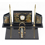 Настольный письменный набор из камня офиокальцит и змеевик Successful Leader варинант исполнения - 1 | Loft Concept в Саратове